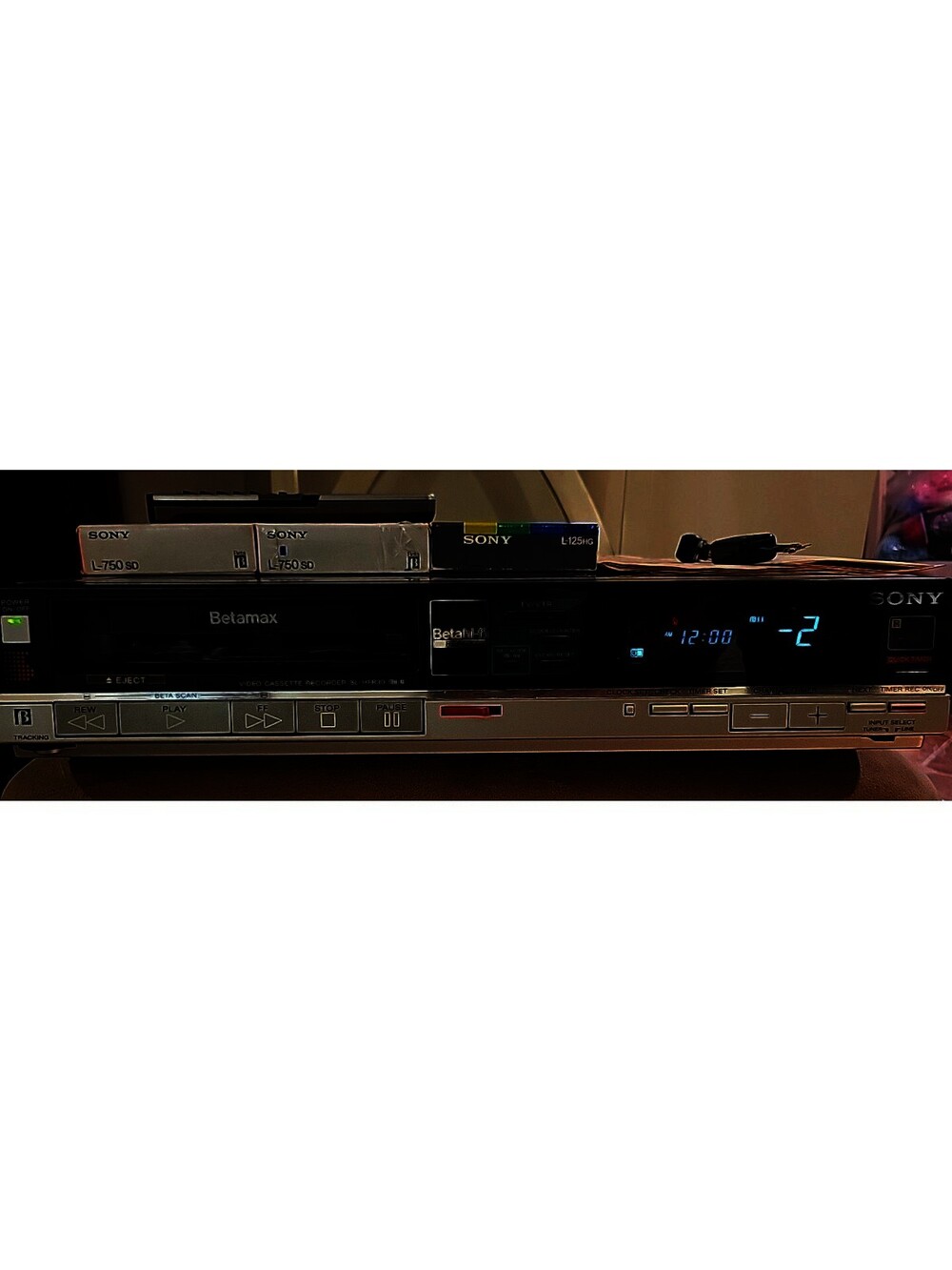 Sony Betamax Video Cassette Recorder SL-HFR60